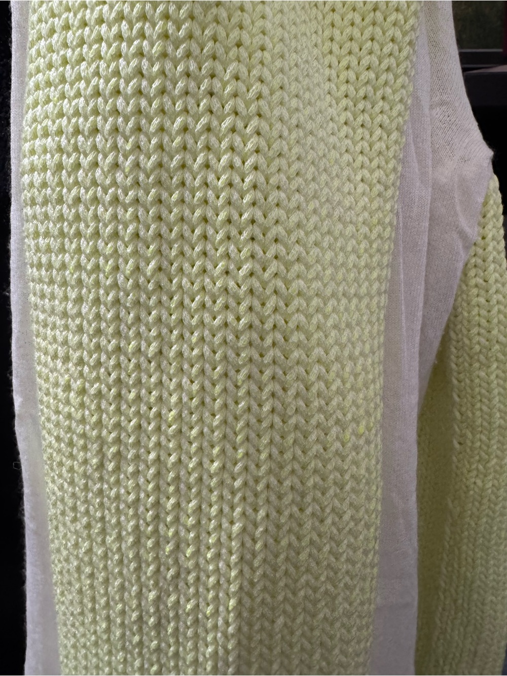 Tibi Soft Lemon Yellow Knit Scoop-Neck Sweater - Picture 6 of 6